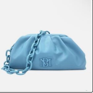 Badgley Mischka Wrapped‎ Frame Clutch, Blue New With Tags